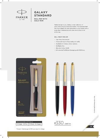 Parker Galaxy Standard Ballpen GT