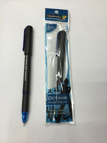 Classmate Octane Black Gel Pen (Pack Of 10)