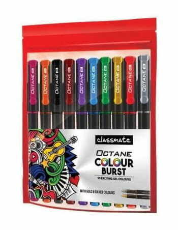 Classmate Octane Colour Burst 10 Colour Gel Pen