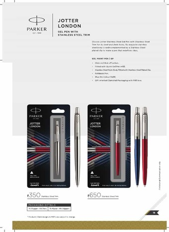 Parker Jotter Stainless Steel Gel Pen CT