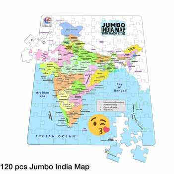 A Perfect knowledgeble gift for Kids Jumbo India Map Puzzle