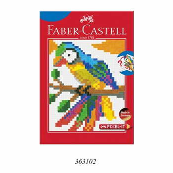 FABER-CASTELL PIXEL ART COLOURING BOOK -15 MOTIFS