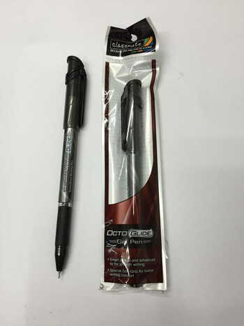 Classmate OctoGlide Black Gel Pen (Pack Of 10)