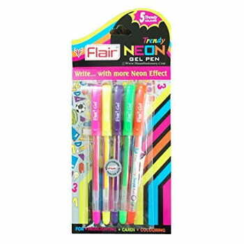 Flair Neon Gel Pen Set (5pc Set)