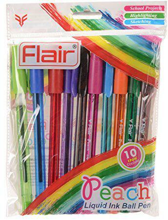 Flair Peach Pen (10 Color Set )