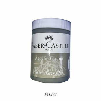 FABER CASTELL ACRYLIC 140 ML JAR  WARM GREY IV