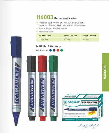 Hauser H6003 Permanent Marker (pack of 10)