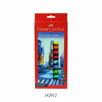 FABER CASTELL SET OF ACRYLIC COLOUR 12 SHADES IN 20 ML