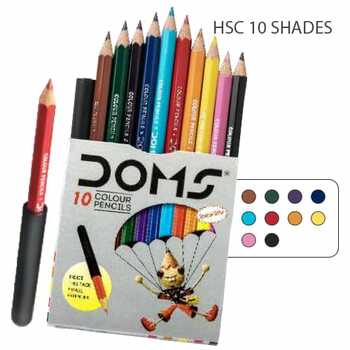 Doms HSC 10 Shades Colour pencil(1pc)