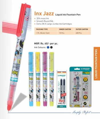 Hauser Inx Jazz Fountain Pen(packof 5)