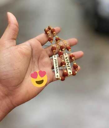 PERSONALIZED RUDRAKSH RAKHI