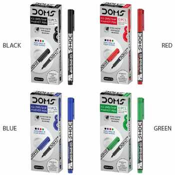 Doms CD-DVD/OHP Marker Green (10pc )