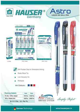 Hauser Astro Ballpen Black (10pc pack)