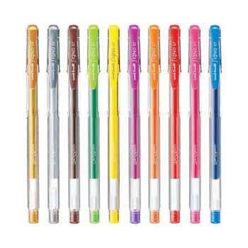 Uniball Signo 100 Gel pen Mix Col Set(10pc)