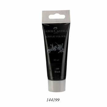 FABER CASTELL ACRYLIC 40 ML TUBE BLACK