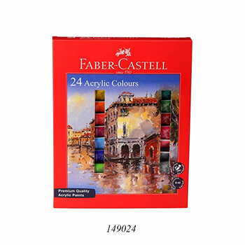 FABER CASTELL SET OF ACRYLIC COLOUR 12 SHADES IN 20 ML