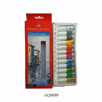 FABER CASTELL SET OF ACRYLIC COLOUR 12 SHADES IN 9 ML