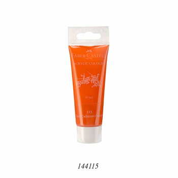 FABER CASTELL ACRYLIC 40 ML TUBE DARK  CADMIUM ORANGE