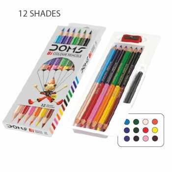 Doms BI Colours 12 Shades Pencil 6nos (1pc)