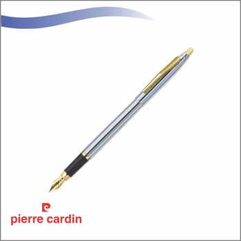 PIERRE CARDIN KRISS WHITE GOLD EXCLUSIVE FOUNTAIN PEN (INCLUDED 3N XTRA LONG INK CARTRIDGES ,1N INK CONVERTER )