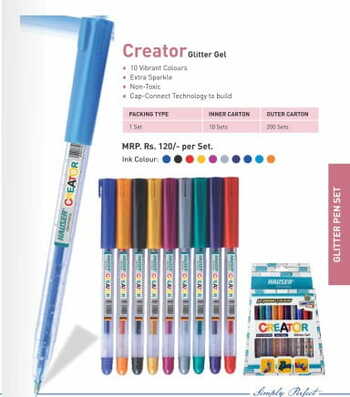 Hauser Creator Glitter gel Pen Set