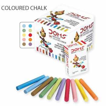 Doms Coloured Chalk (100pc pack)