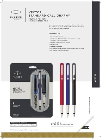 Parker Vector Standard Calligraphy Pen