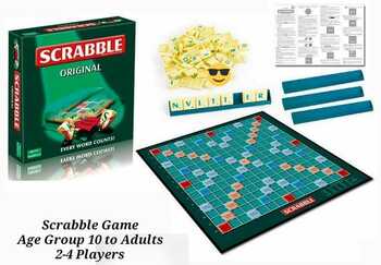 SCRABBLE  GAME  "DIMAG KI BATTI JALAO NAYE WORDS BANAO"