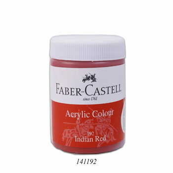 FABER CASTELL ACRYLIC 140 ML JAR  INDIAN RED