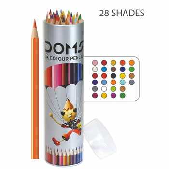Doms FSC 24 Colour Pencil Round Tin Pack