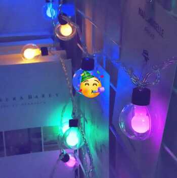 *Double Ball LED Bulb String Light *