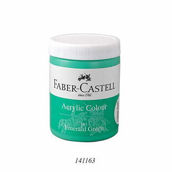 FABER CASTELL ACRYLIC 140 ML JAR  EMERALD GREEN