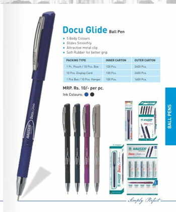 Hauser Docu Glide Ballpen (pack of 10)