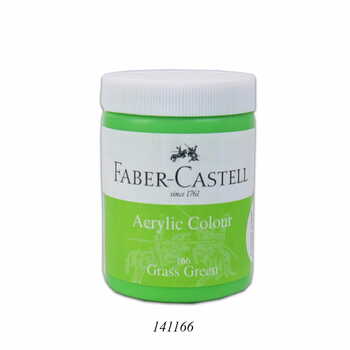 FABER CASTELL ACRYLIC 140 ML JAR  GRASS GREEN