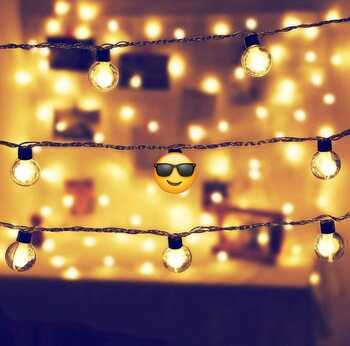 *Double Ball LED Bulb String Light *