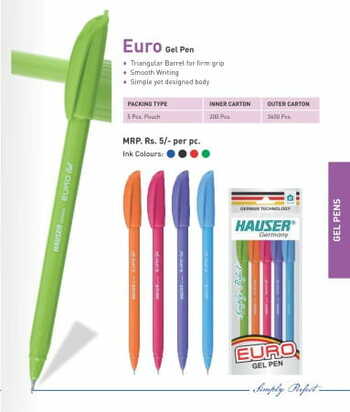Hauser Euro Gel Pen (pack of 5)