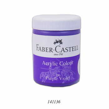 FABER CASTELL ACRYLIC 140 ML JAR  PURPLE VIOLET