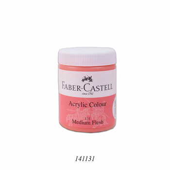 FABER CASTELL ACRYLIC 140 ML JAR  MEDIUM FLESH