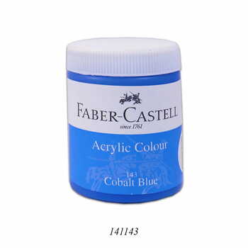 FABER CASTELL ACRYLIC 140 ML JAR  COBALT BLUE