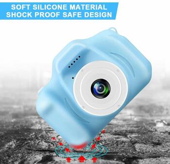 Kids Camera Children Digital Cameras Toys 1080P 2.0" IPS Screen FHD Toddler Video Recorder Great Birthday Gifts for Kids (Blue)