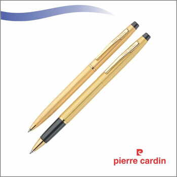 PIERRE CARDIN KRISS SATIN GOL SET (SET OF ROLER PEN & BALL PEN )