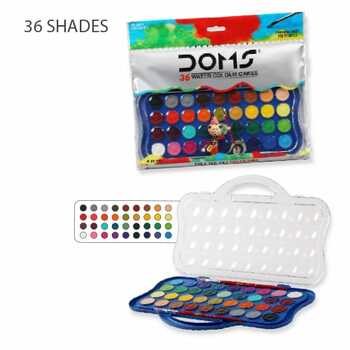 Doms Water Colour Cakes 36 Shades (23mm)(1pc)