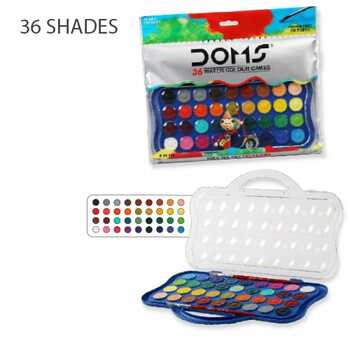 Doms Water Colour Cakes 36 Shades New (23mm)(1Pc)