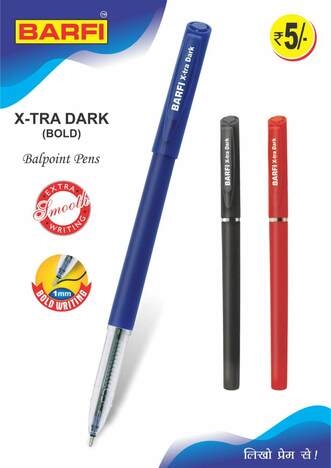 Barfi Xtra Dark Ballpen Red (5pc pack)