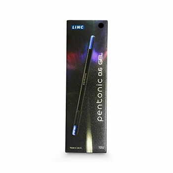 Linc Pentonic Gel Black pen(pack of 10)