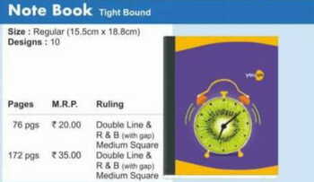 Navneet NoteBook Softbound (10designs) (172Pages)