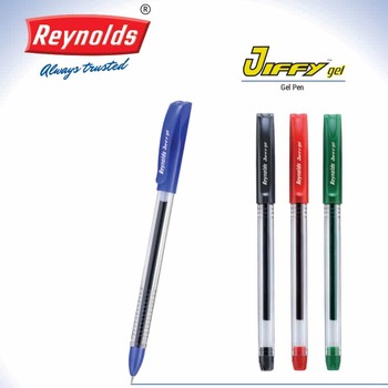 Reynolds Jiffy Gel Pen Black (pack of 5)