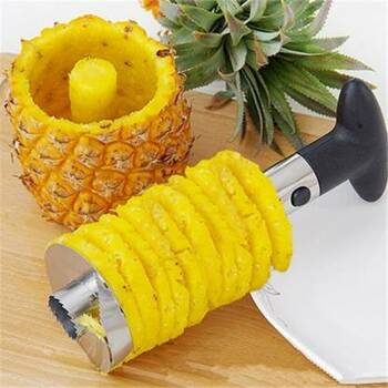 Heavy Stainless Steel Fruit Pineapple Corer Slicer Peeler Kitchen Cutter Knife Pineapple Slicer