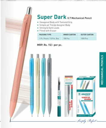 Hauser Super Dark 0.7 Mechanical Pencil (10Pc)