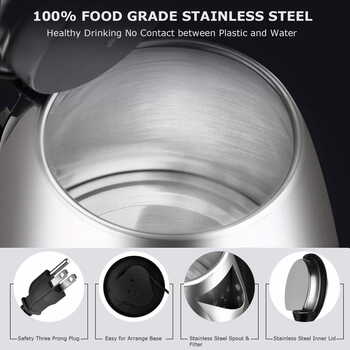 Scarlett Stainless Steel Electric Kettle: 2.0 Liter